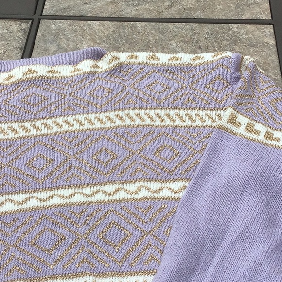 Vintage purple metallic sweater - Picture 2 of 5